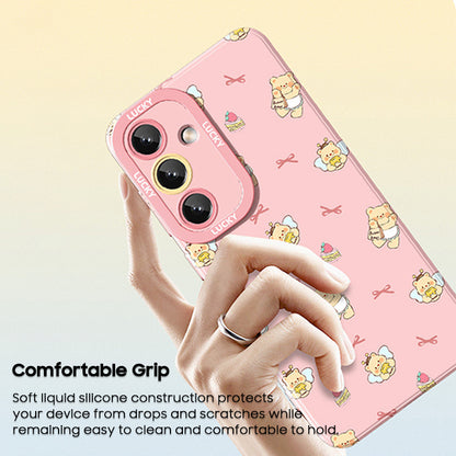 Butter Bear Liquid Silicone Lanyard Case