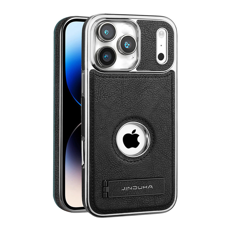 Invisible Bracket Leather Case