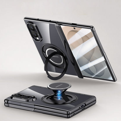 Electroplated Magnetic Ring Kickstand Protective Case