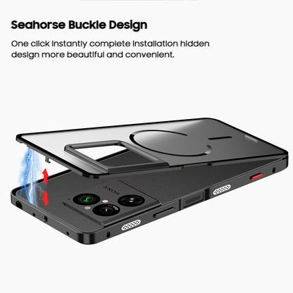 Single-Sided Buckle Metal Frame Case with MagSafe