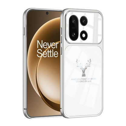 Elk Pattern Frosted Glass Case