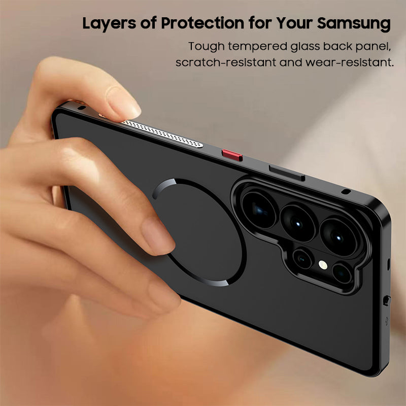 Single-Sided Buckle Metal Frame Case with MagSafe