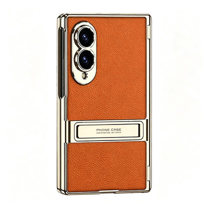 Folding Stand Business Leather Case