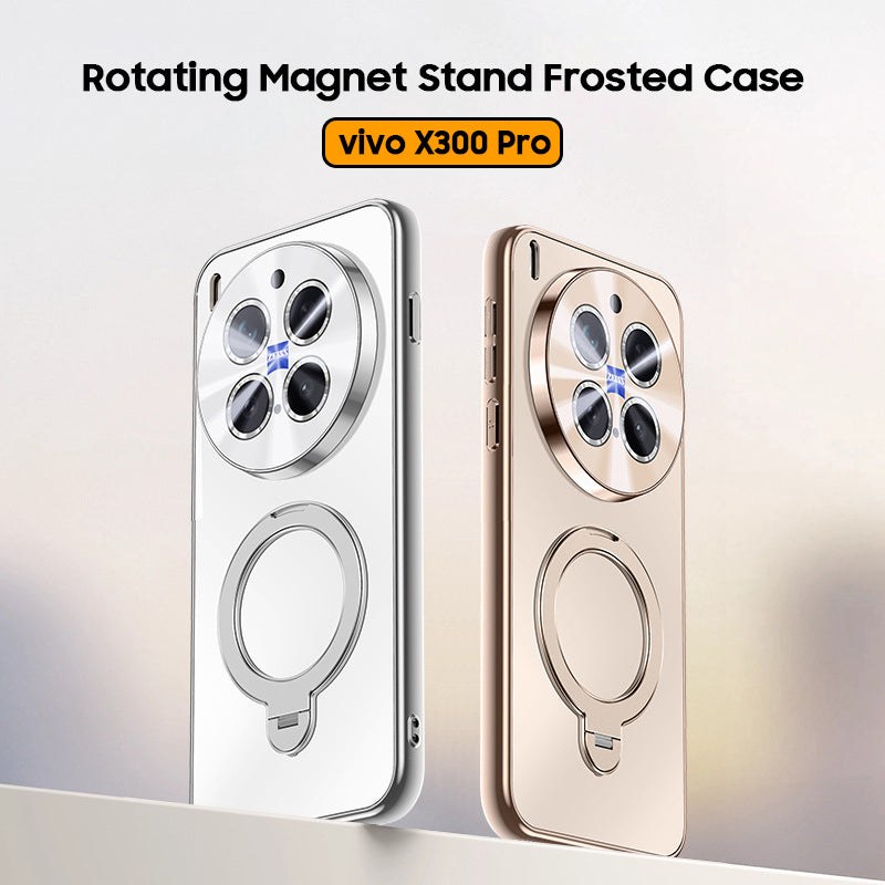 Rotating Magnet Stand Frosted Case with MagSafe