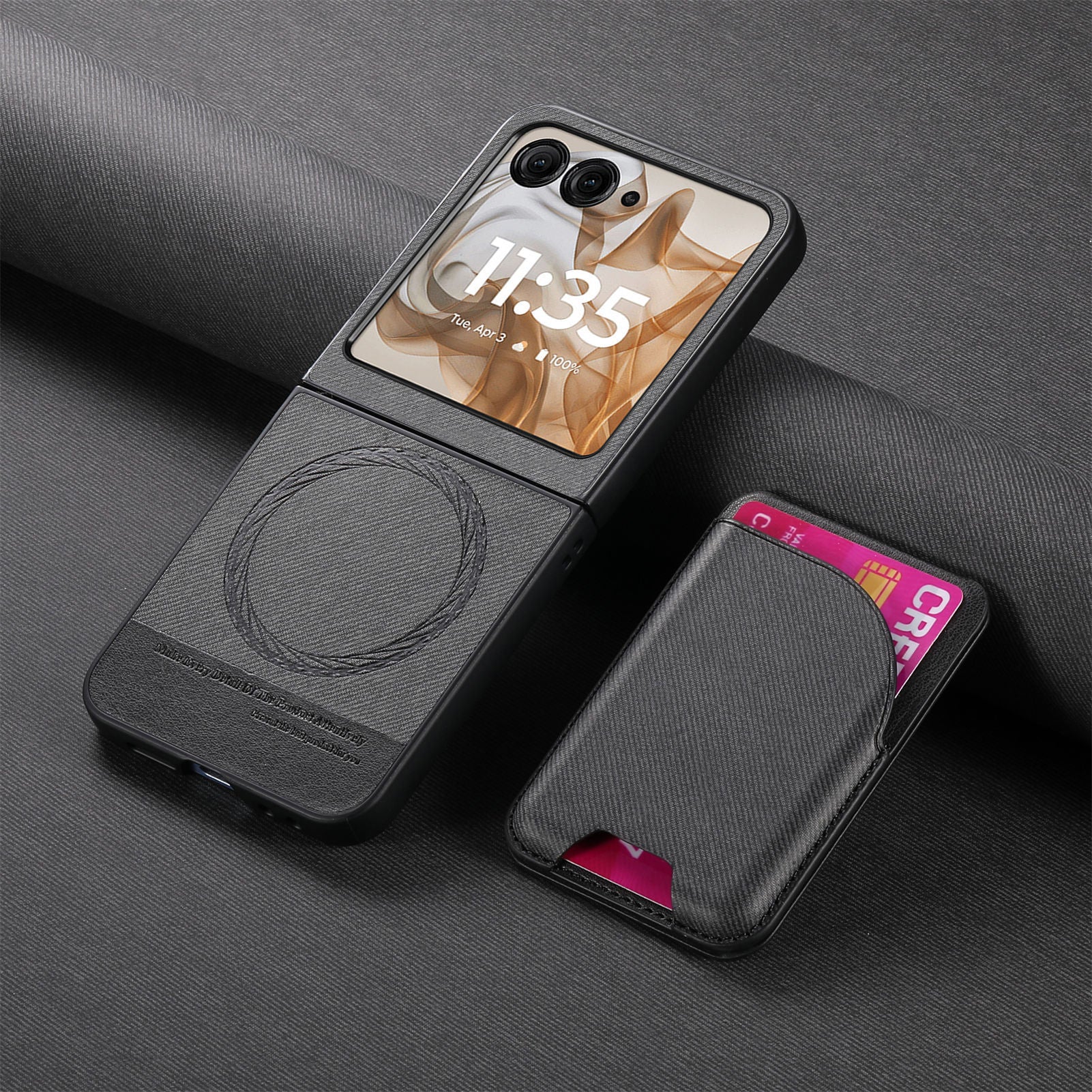 Carbon Fiber Card Holder Case with MagSafe