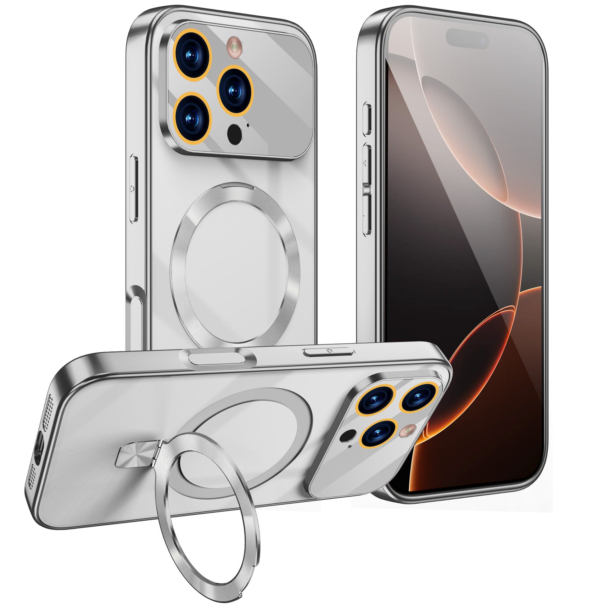 Electroplated Clear Case with MagSafe