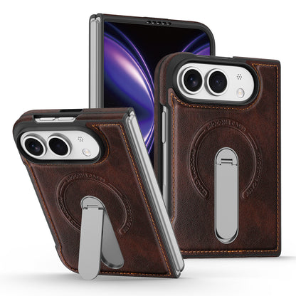 Folding Stand Business Leather Case