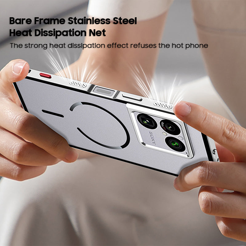 Single-Sided Buckle Metal Frame Case with MagSafe