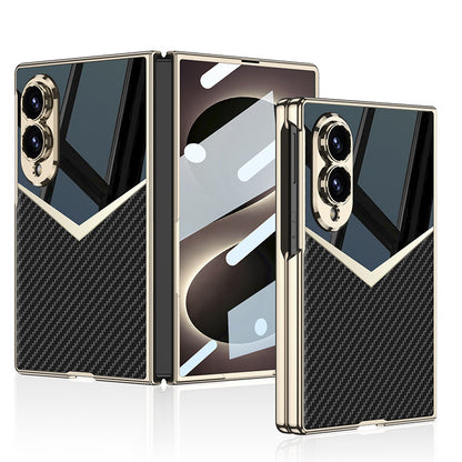 Fashionable Electroplated Stitching Leather Case