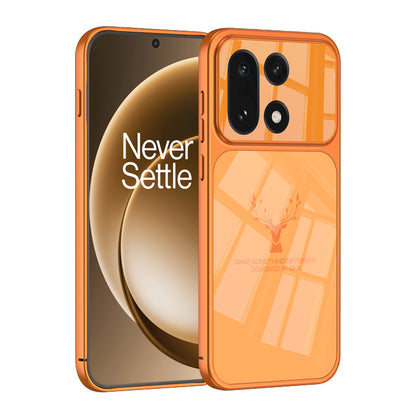 Elk Pattern Frosted Glass Case