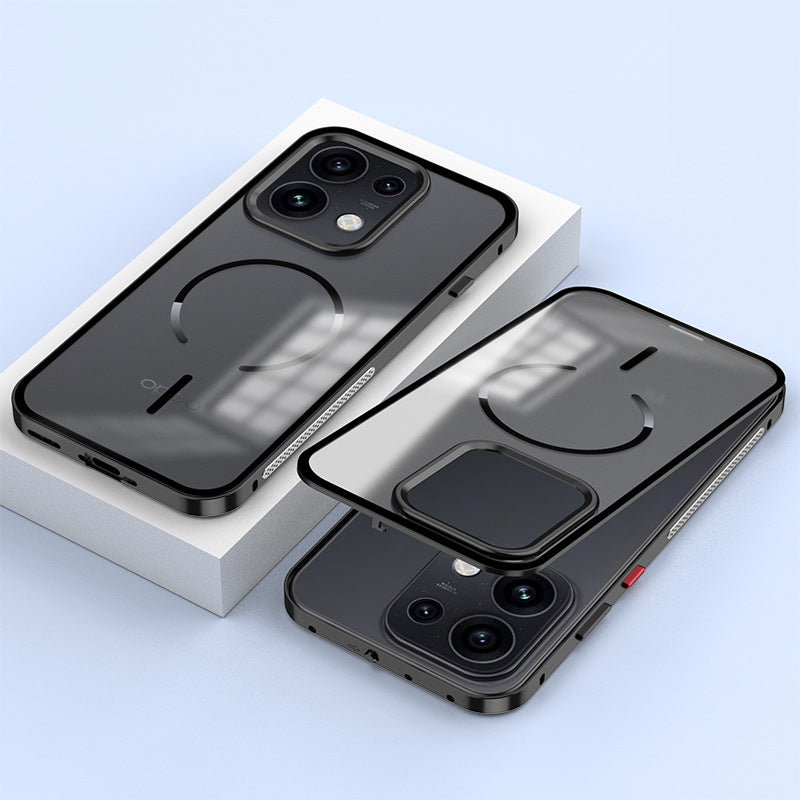 Single-Sided Buckle Metal Frame Case with MagSafe
