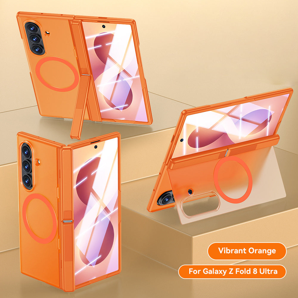 Magnetic Hinge Full Protection Case with Kickstand