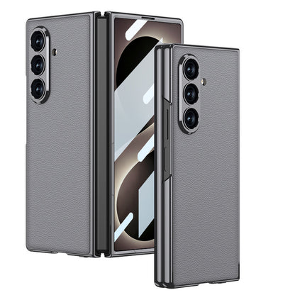 Folding Screen Electroplated Leather Case