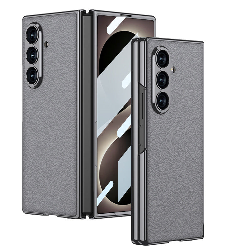 Folding Screen Electroplated Leather Case