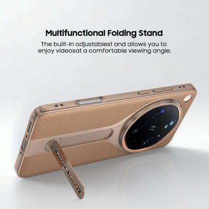Folding Kickstand Leather Case