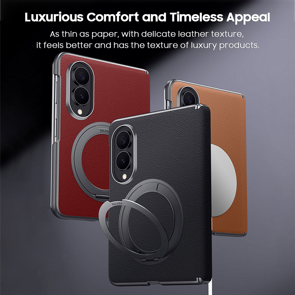 Folding Stand Leather Case with MagSafe