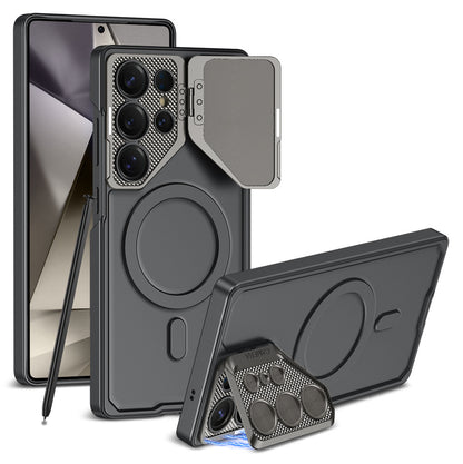 Lens Flip Cover Protective Metal Case with MagSafe