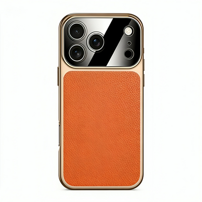 Electroplated Genuine Leather Pebbled Case