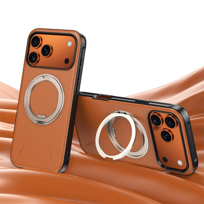 360° Rotating Stand Leather Case with MagSafe