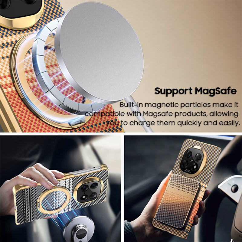 Printed Carbon Fiber Matte Case with MagSafe