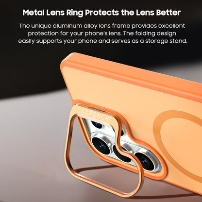 Camera Kickstand Semi-transparent Frosted Case