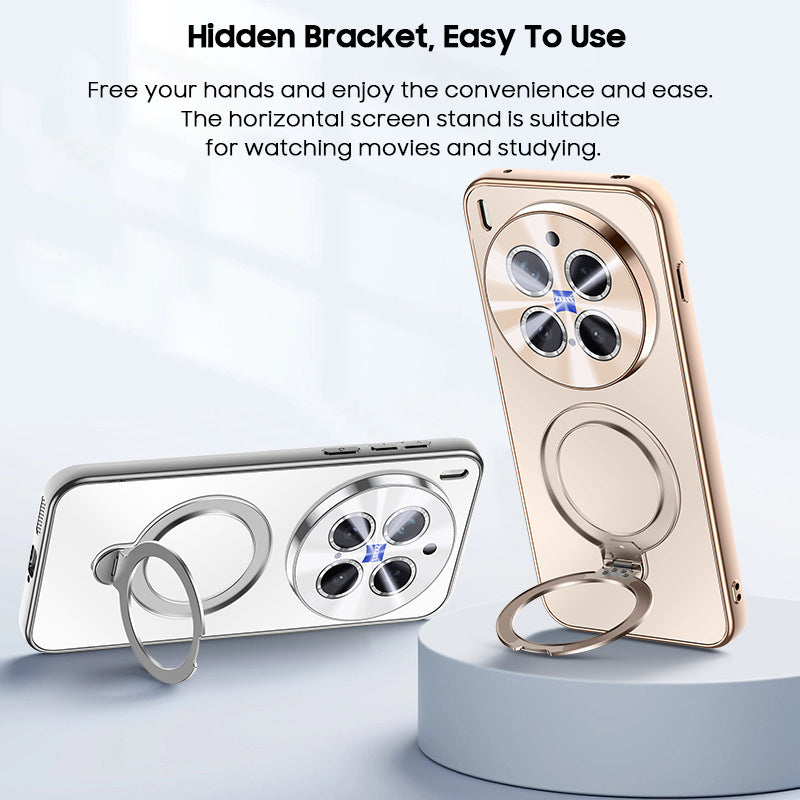 Rotating Magnet Stand Frosted Case with MagSafe