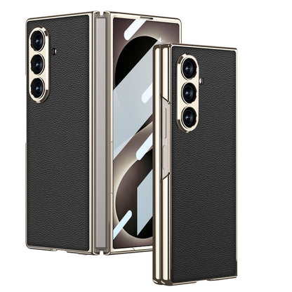 Folding Screen Electroplated Leather Case