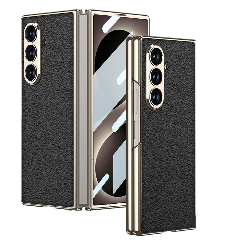 Folding Screen Electroplated Leather Case