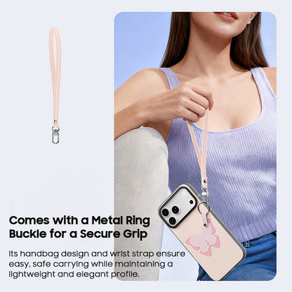 Small Fresh Leather Case with Lanyard