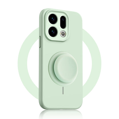Solid Color Liquid Silicone Case with Kickstand