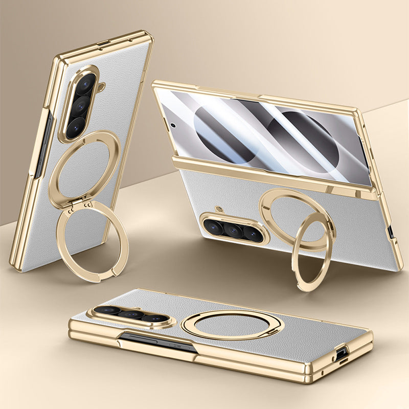 360° Rotating kickstand Leather Case with MagSafe