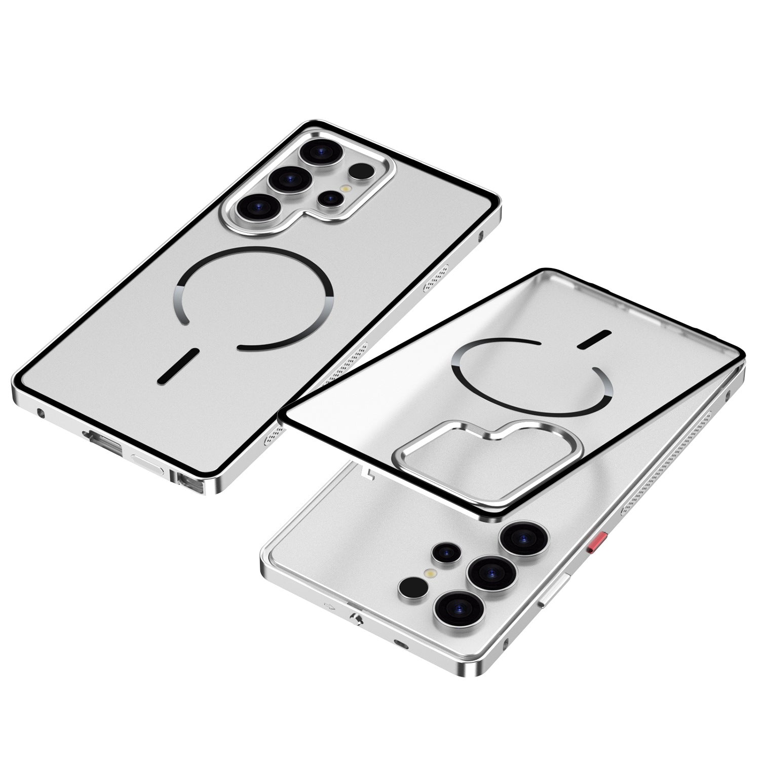 Single-Sided Buckle Metal Frame Case with MagSafe