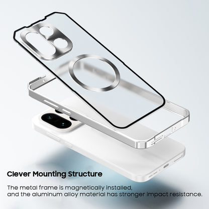 Single-Sided Buckle Metal Frame Case with MagSafe