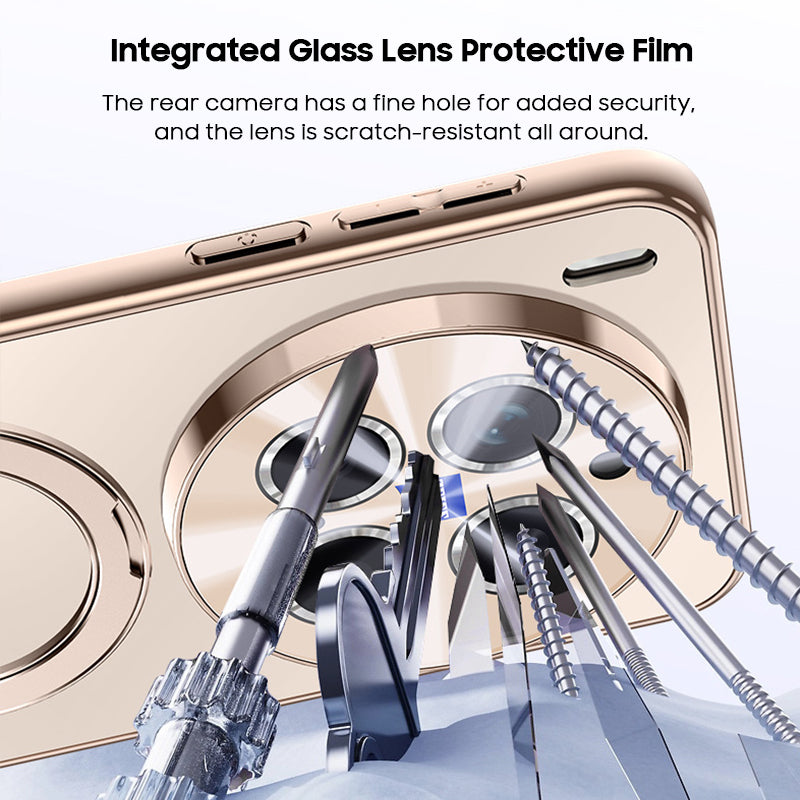 Rotating Magnet Stand Frosted Case with MagSafe