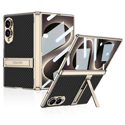 Folding Stand Business Leather Case
