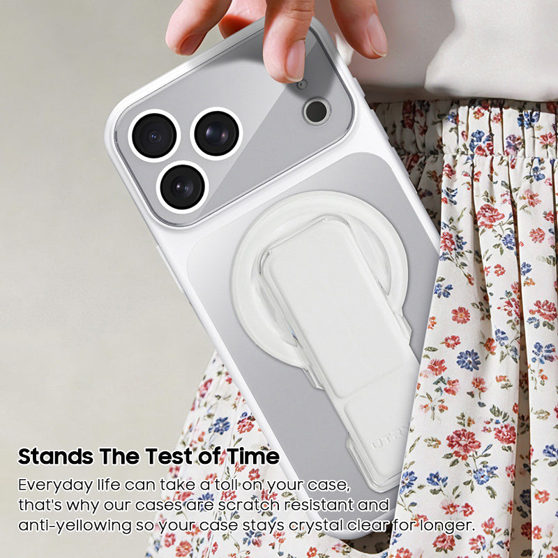 Folding Stand Transparent Case with MagSafe