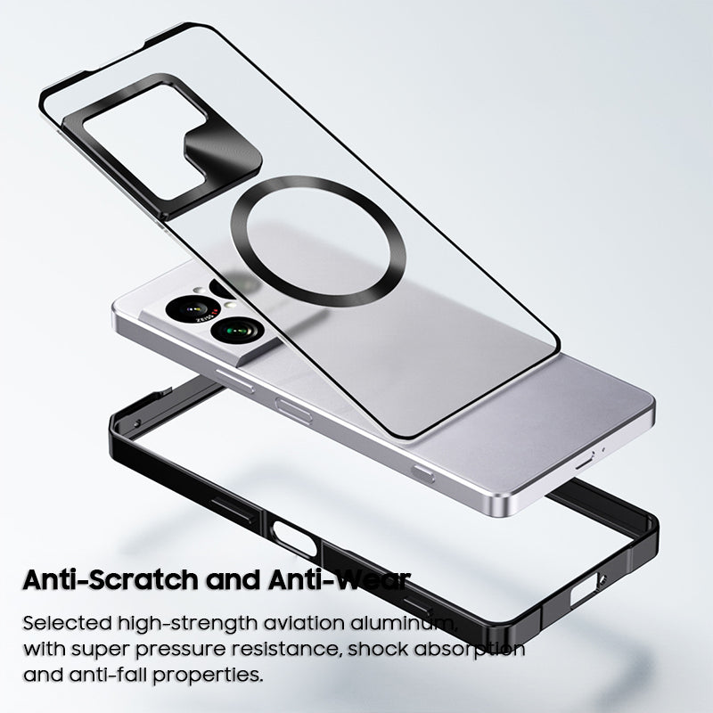Single-Sided Buckle Metal Frame Case with MagSafe