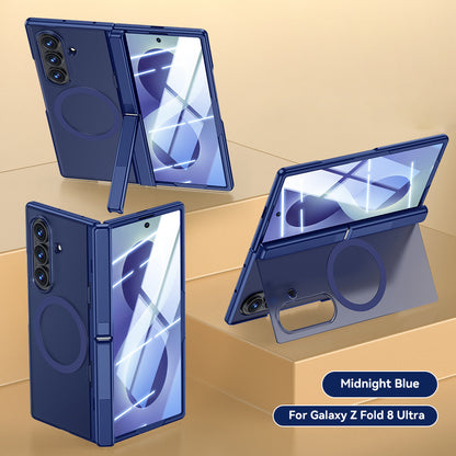 Magnetic Hinge Full Protection Case with Kickstand