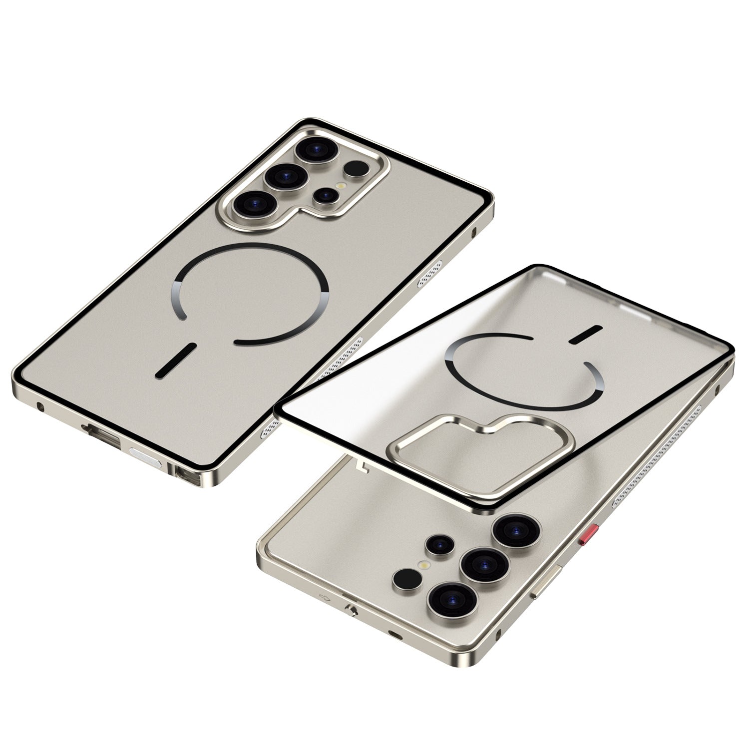 Single-Sided Buckle Metal Frame Case with MagSafe