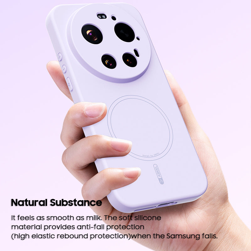 Solid Color Liquid Silicone Case with MagSafe