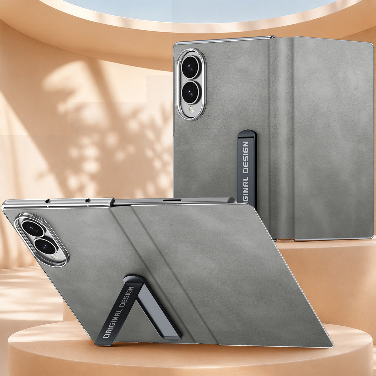 Retro Flip Leather Case with Kickstand