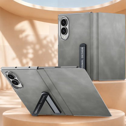 Retro Flip Leather Case with Kickstand