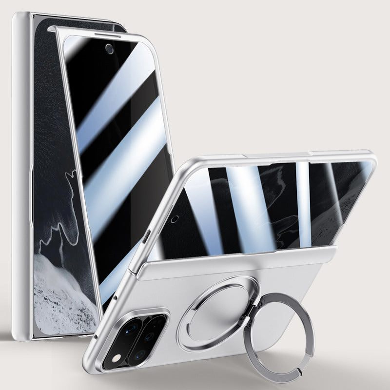 Rotating Magnet Ring Frosted Case with MagSafe