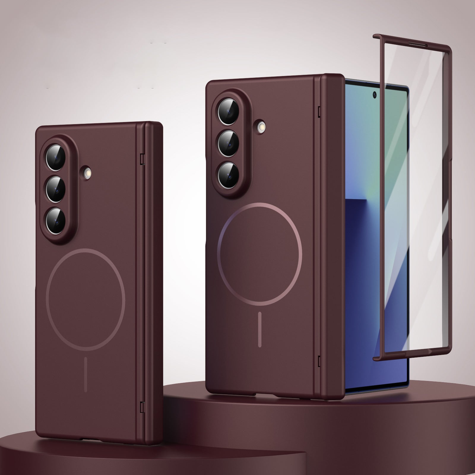 Shell and Film Integrated Frosted Case with MagSafe