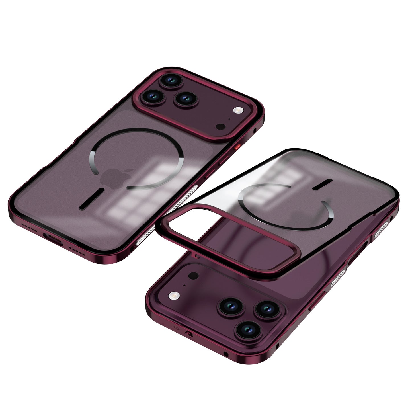 Metal Spring Buckle Case with MagSafe