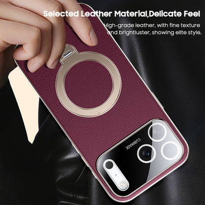 Rotating Ring Leather Case