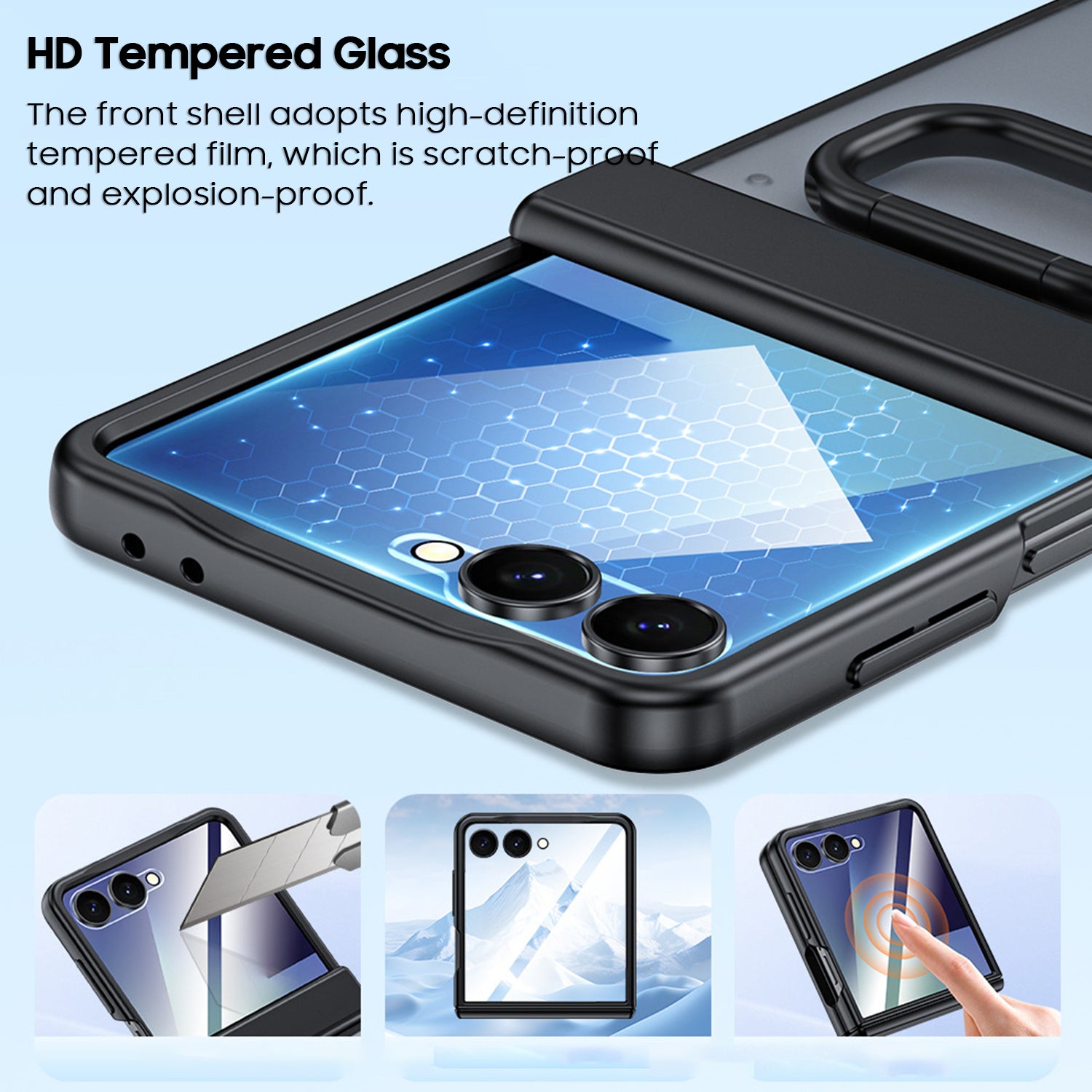Frosted Translucent Case with Kickstand