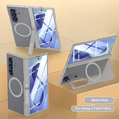 Magnetic Hinge Full Protection Case with Kickstand