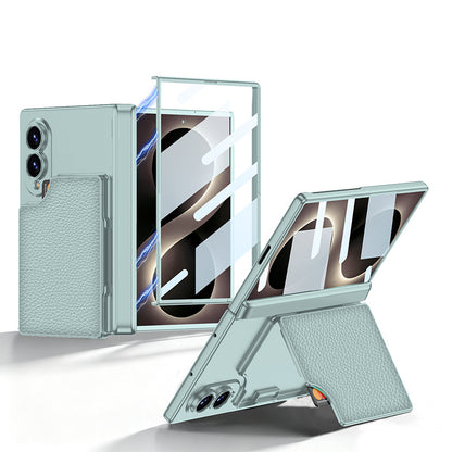 Magnetic PU Leather Wallet Kickstand Case