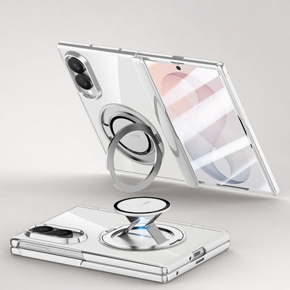 Electroplated Magnetic Ring Kickstand Protective Case